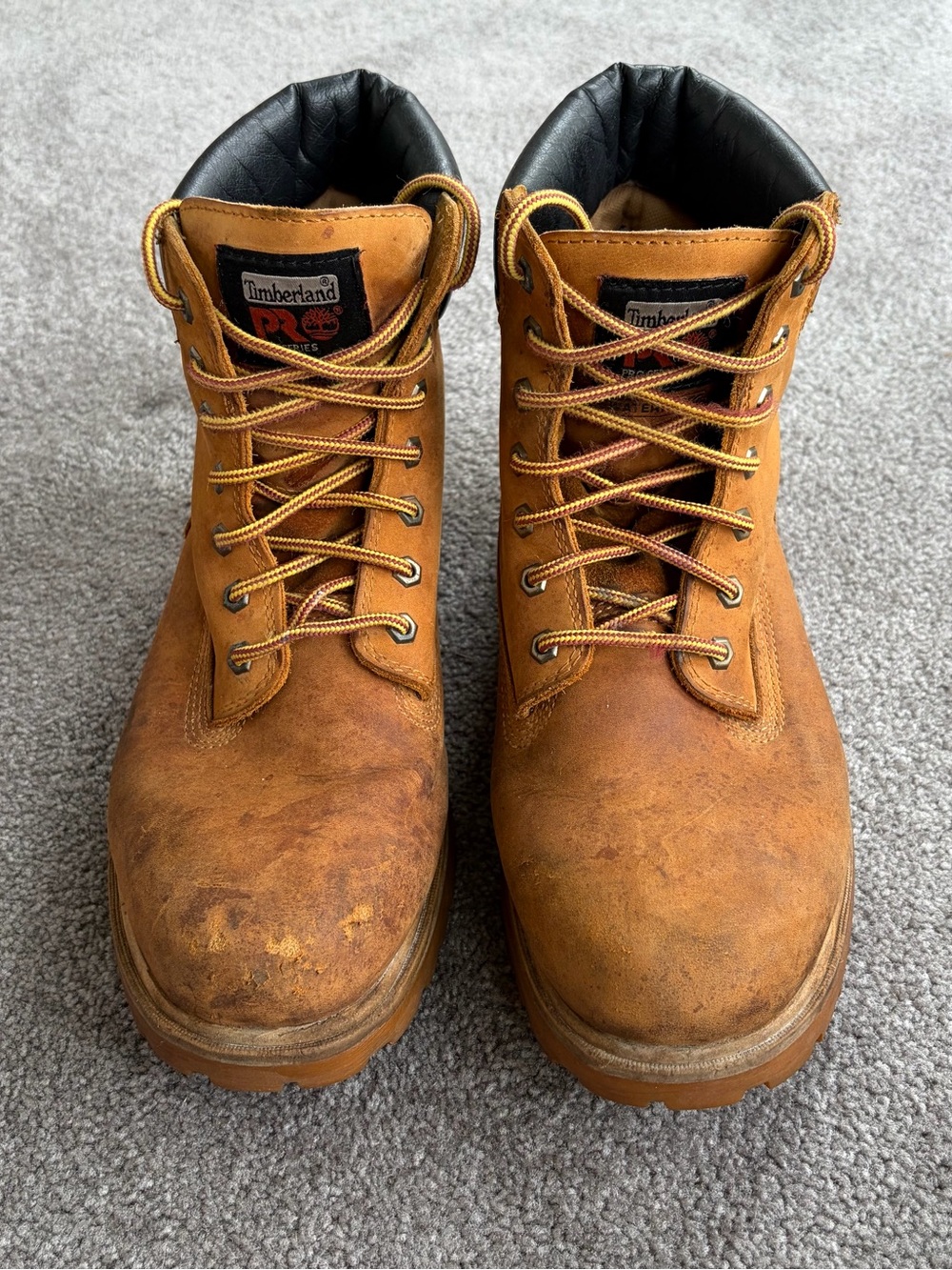 Timberland PRO Men's Size 11 Waterproof Work Boots Wheat Leather Steel Toe